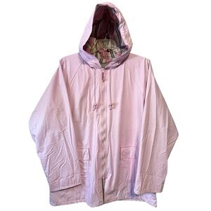 Thermal Slicks Thermal Lined PVC Rain Slicker Coat by de MYC Pink Plaid lined LG